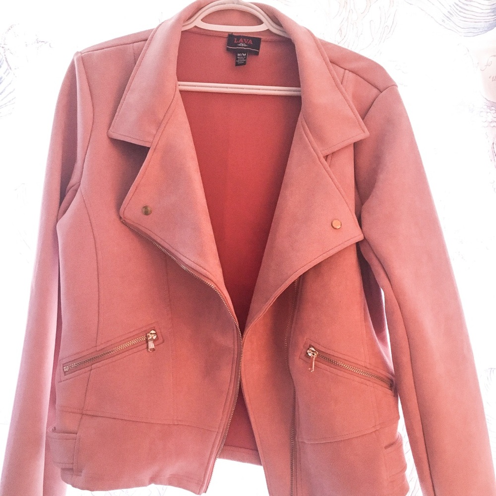Soft suede-like Lava women’s jacket.
